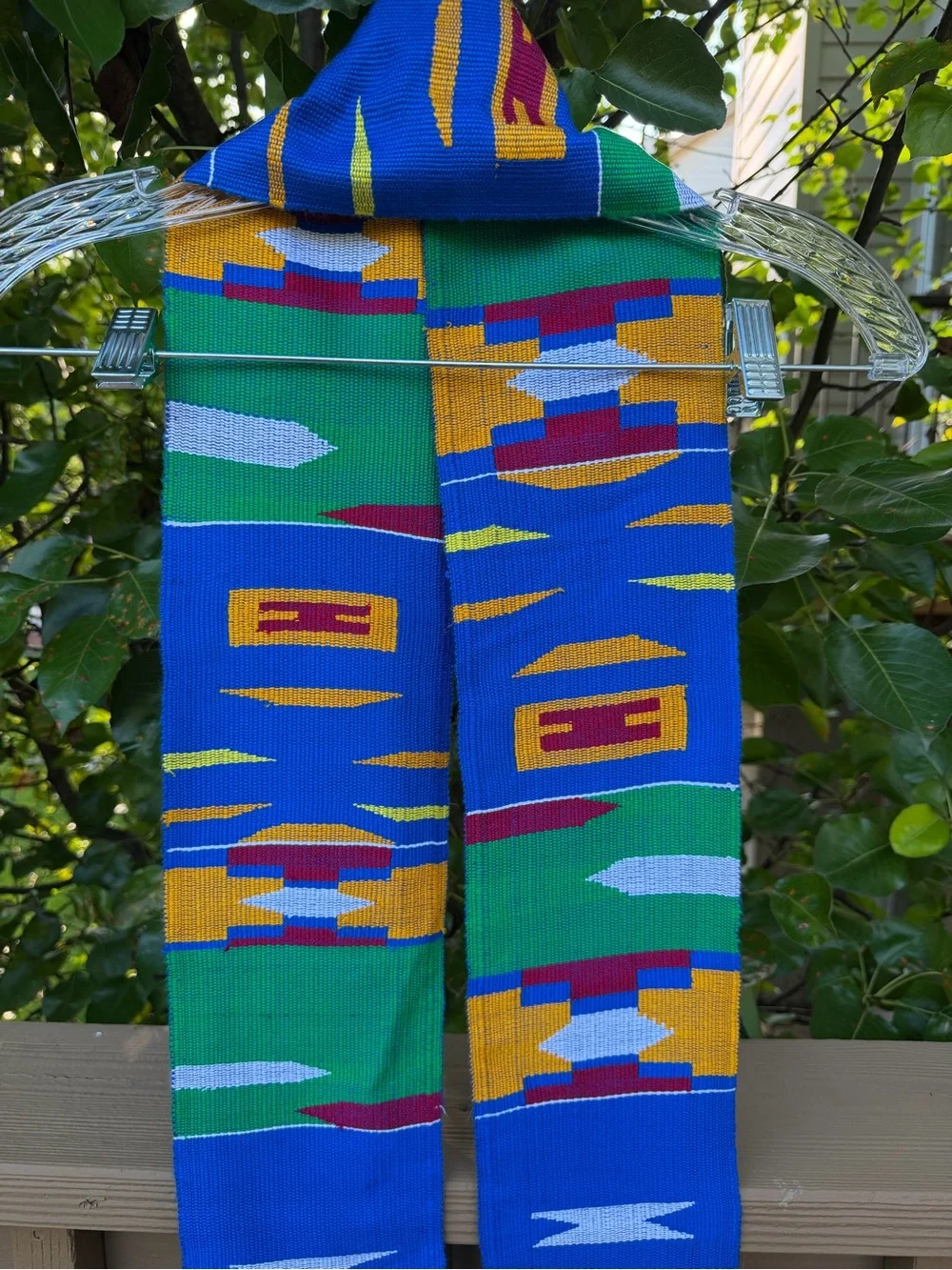 Handwoven Kente Cloth Graduation Stole